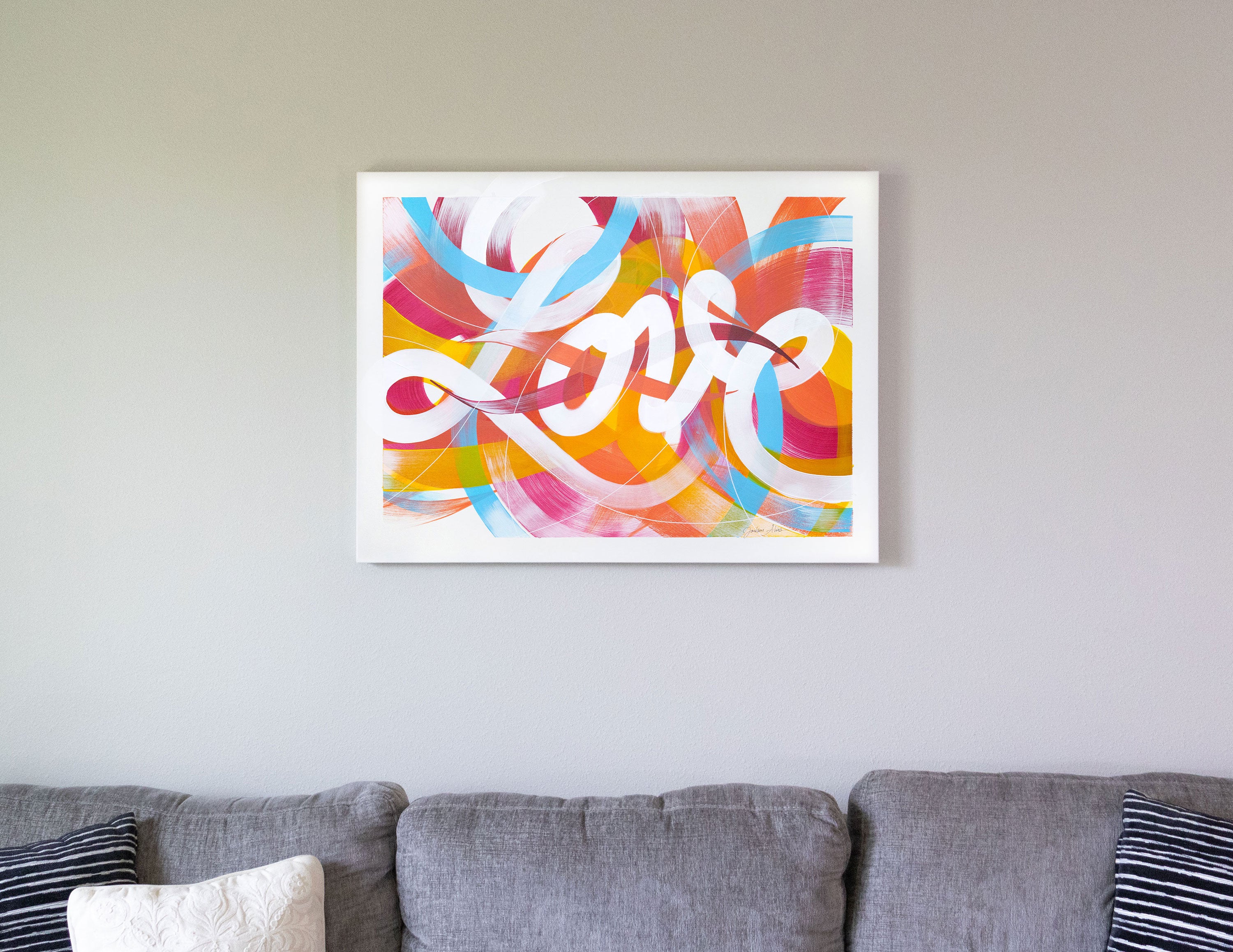 LOVE – Acrylic on Canvas – Jackson Alves Shop