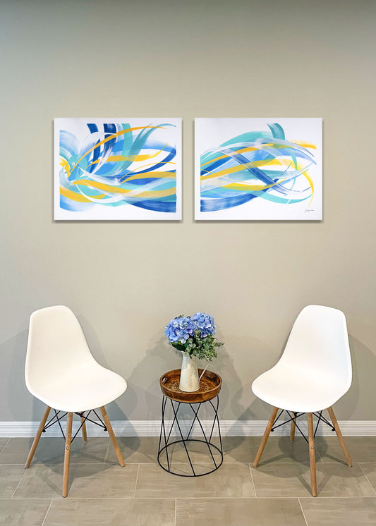 Water Flow, Acrylic on Canvas