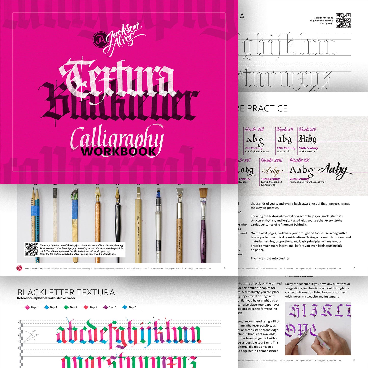 Gothic Textura Calligraphy Workbook